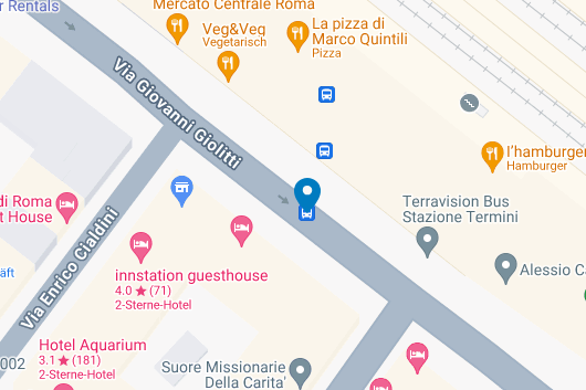 bus stop roma termini train station